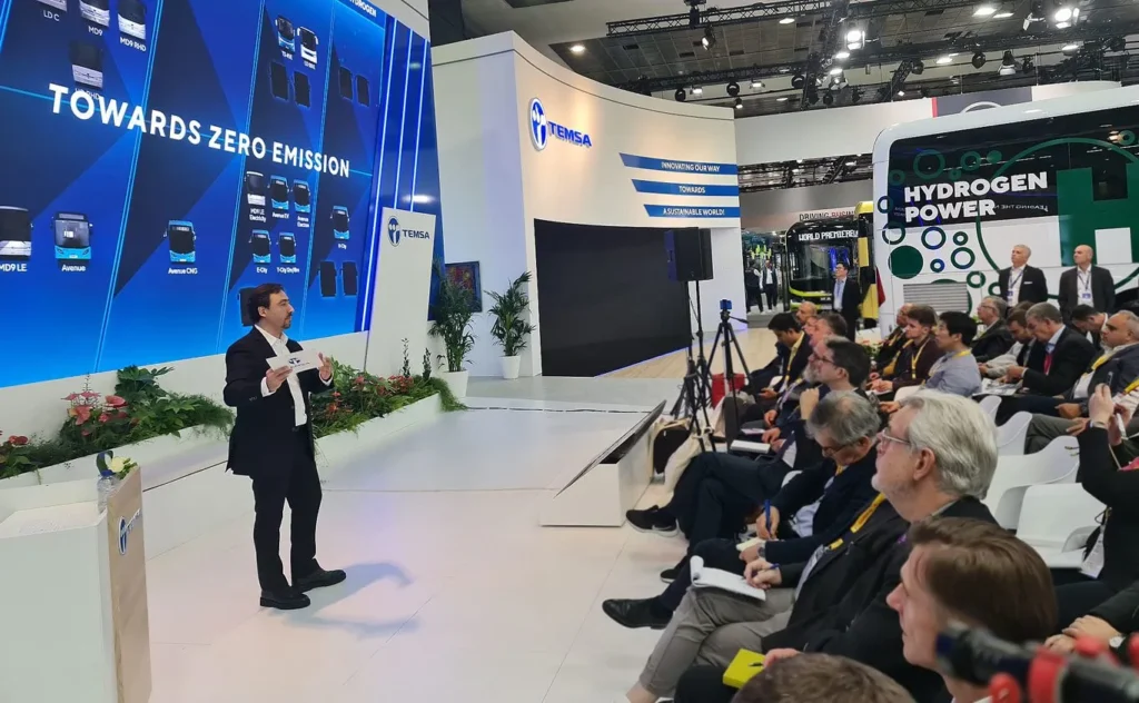TEMSA sıfır emisyonlu araçlar Busworld Europe sürdürülebilirlik Hidrojenli otobüs teknolojisi