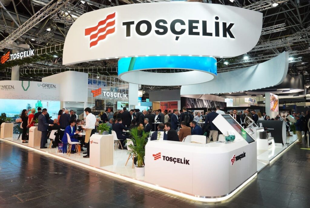 Tosyalı V-Green yeşil çelik üretimi Düşük karbon ayak izi çelik teknolojisi Tosyalı yenilenebilir enerji yatırımları