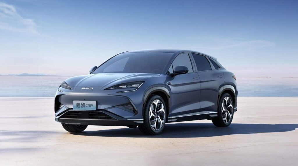 BYD Sea Lion 07 elektrikli SUV Tesla Model Y rakibi Uygun fiyatlı elektrikli SUV