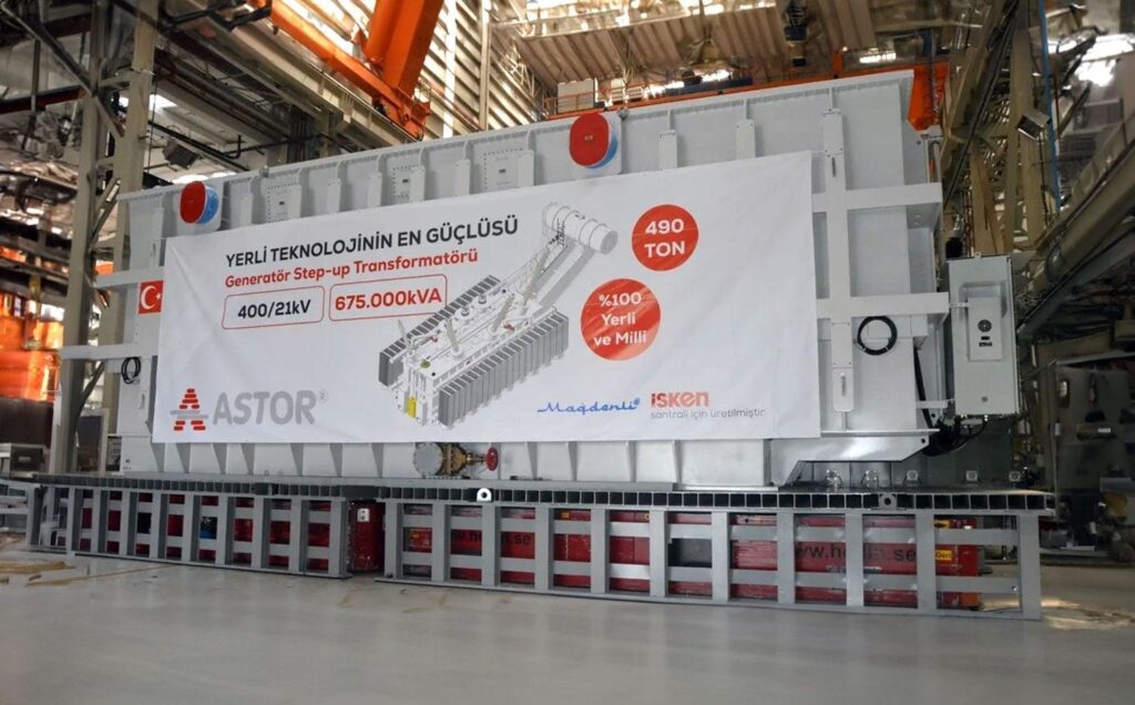 Astor Enerji güç transformatörü Türkiye'nin en büyük transformatörü Astor Enerji üretim tesisi