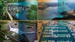 IC Holding sürdürülebilirlik raporu 2023 karbon azaltımı ve döngüsel ekonomi projeleri leylek popülasyonu koruma projesi yatırımı