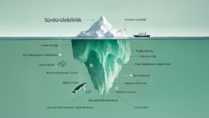 Sürdürülebilirlik buzdağı Gizli sürdürülebilirlik unsurları Sürdürülebilir kalkınma rehberi