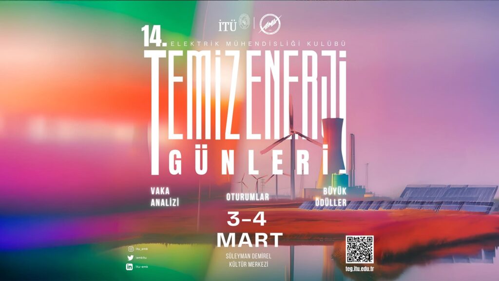 İTÜ 14 Temiz Enerji Günleri Sürdürülebilir enerji sektörü buluşması Türkiye temiz enerji zirvesi 2025
