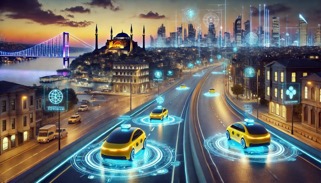 İstanbul taksi sistemi dijital dönüşüm Otonom taksi ve paylaşımlı ulaşım modelleri Taksi ekosisteminde elektrikli ve hibrit araçlar